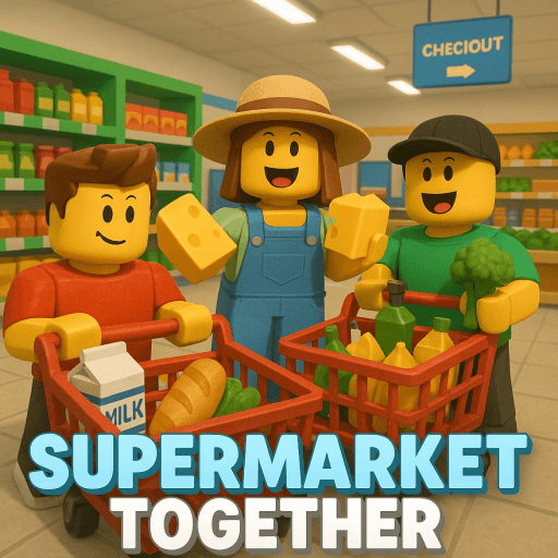 Painel de fundo de Supermarket Together