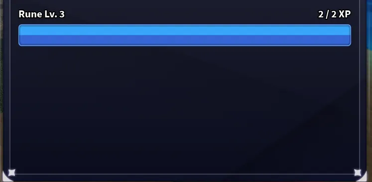 Rune Level Up UI